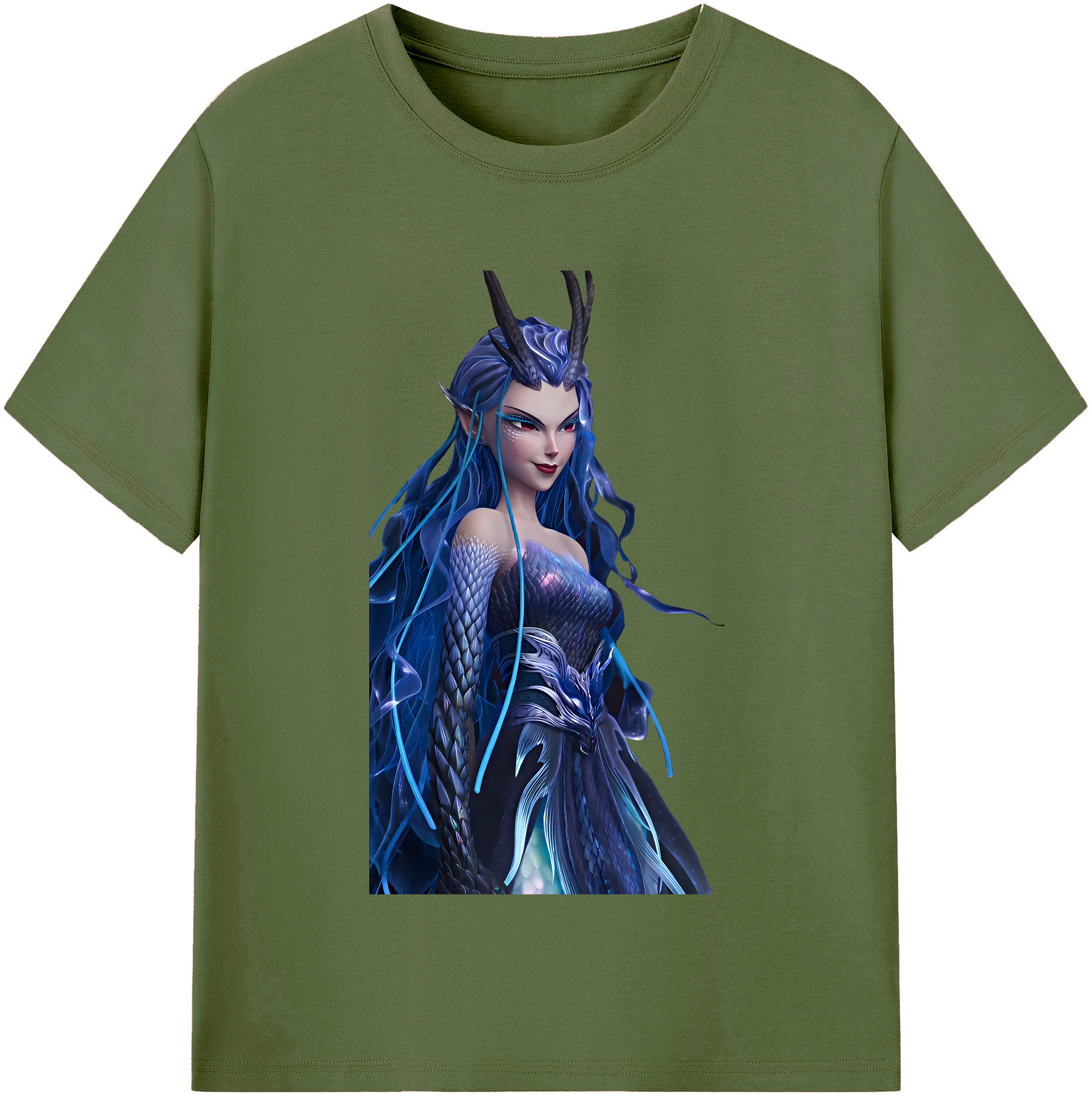 （画像用） Ne Zha 2 ナタ 魔童の大暴れ 綿100％半袖Tシャツ（フロントプリント）